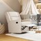 Flash Furniture Cash Swivel Glider Rocker Recliner Chair, Manual 360 Degree Swivel Recliner, Cream Upholstery CY-RAC-536-CRM-GG - alternate 4